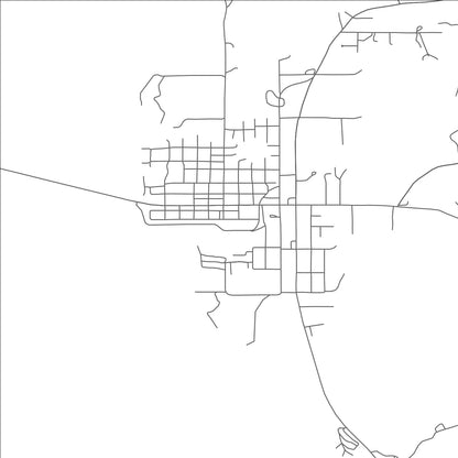 ROAD MAP OF SALINA, OKLAHOMA BY MAPBAKES