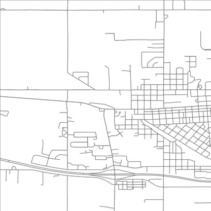 ROAD MAP OF SALLISAW, OKLAHOMA BY MAPBAKES