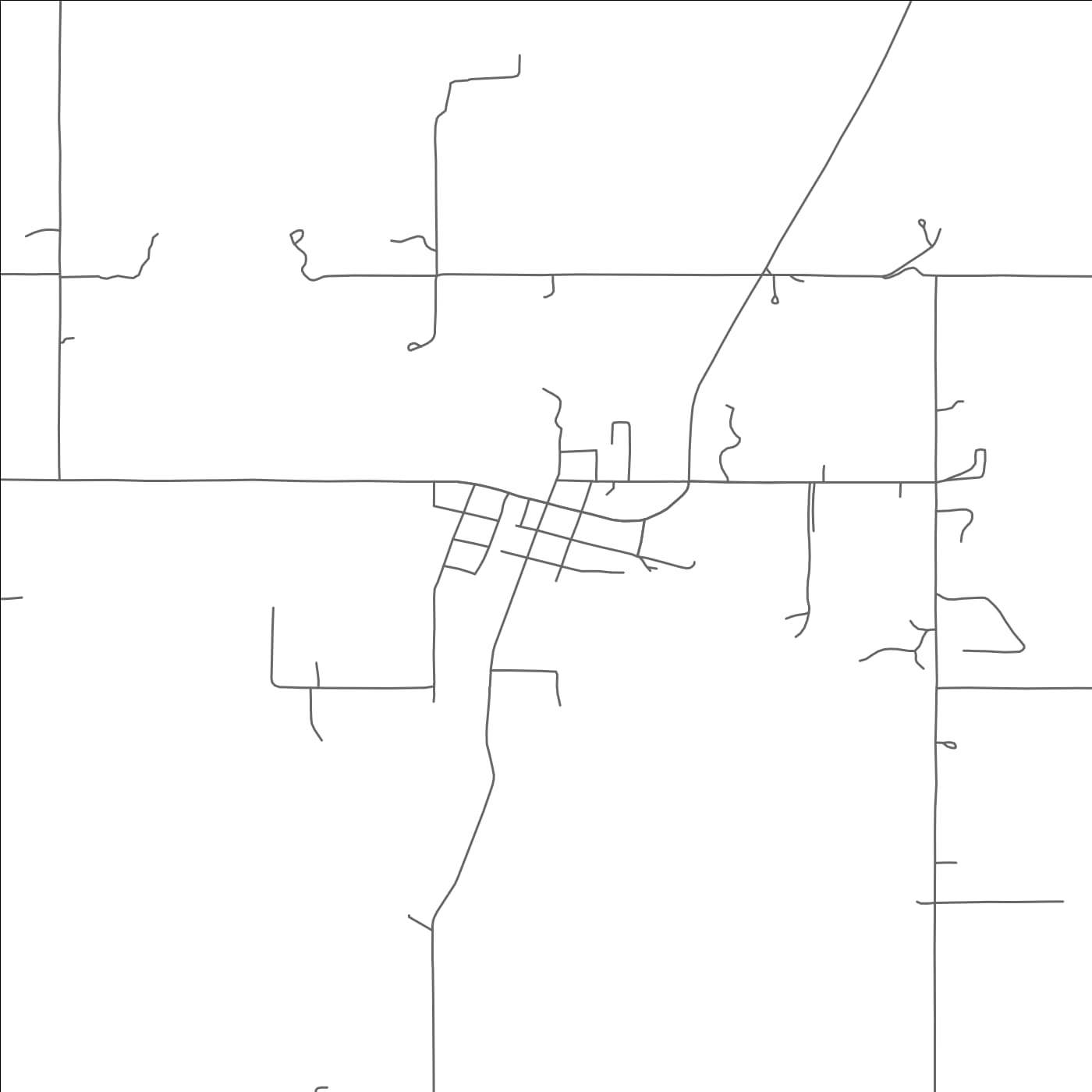 ROAD MAP OF SASAKWA, OKLAHOMA BY MAPBAKES