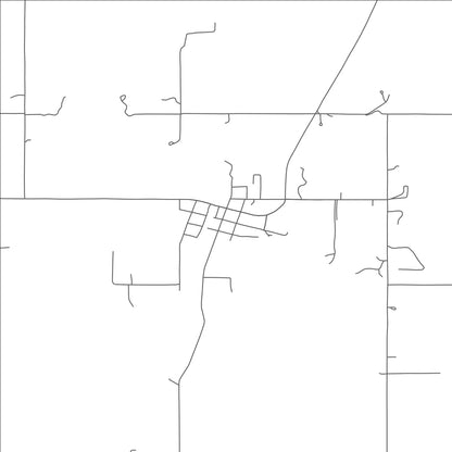 ROAD MAP OF SASAKWA, OKLAHOMA BY MAPBAKES