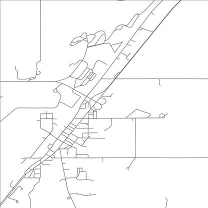 ROAD MAP OF SAVANNA, OKLAHOMA BY MAPBAKES