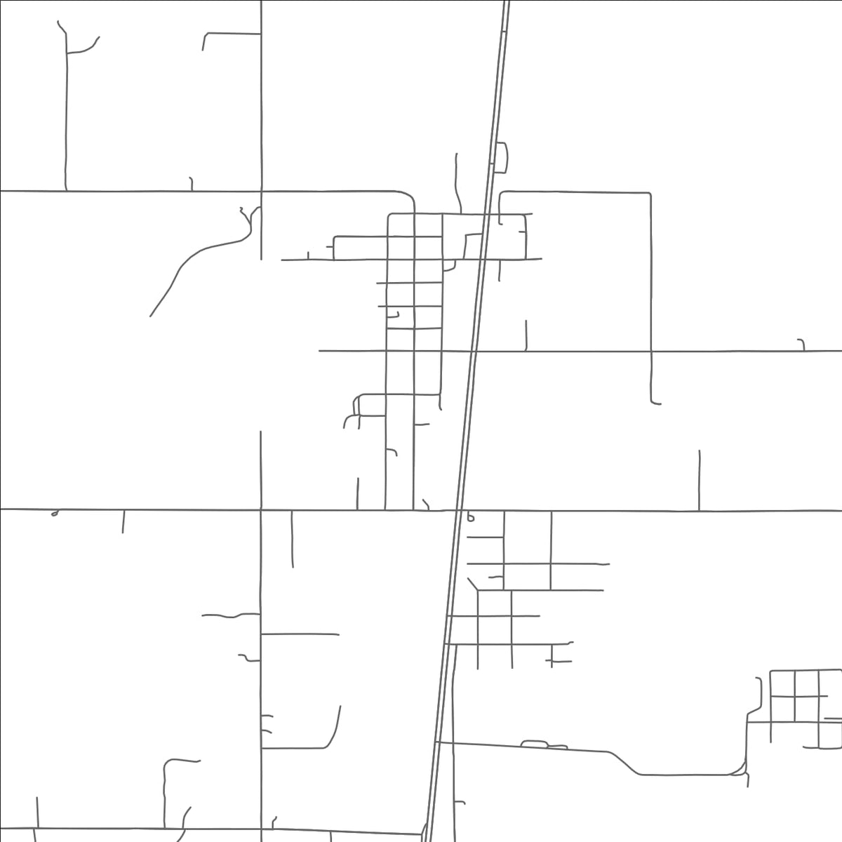 ROAD MAP OF SCHULTER, OKLAHOMA BY MAPBAKES