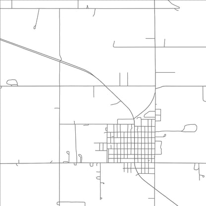 ROAD MAP OF SEILING, OKLAHOMA BY MAPBAKES