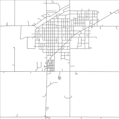 ROAD MAP OF SHATTUCK, OKLAHOMA BY MAPBAKES