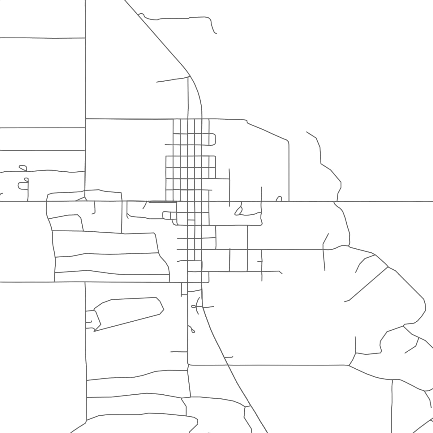 ROAD MAP OF SHIDLER, OKLAHOMA BY MAPBAKES