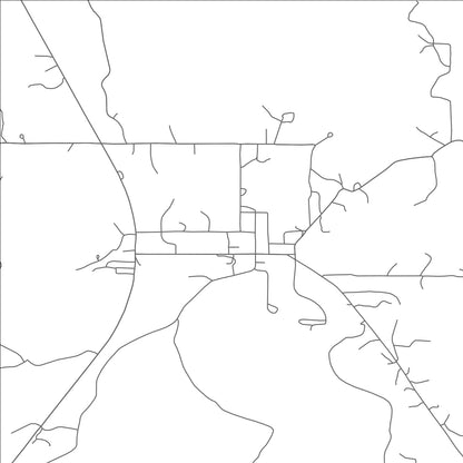 ROAD MAP OF SMITHVILLE, OKLAHOMA BY MAPBAKES