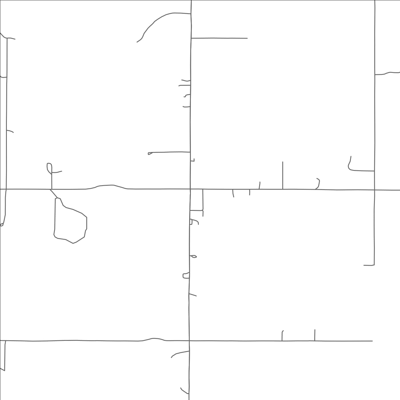 ROAD MAP OF SPAULDING, OKLAHOMA BY MAPBAKES