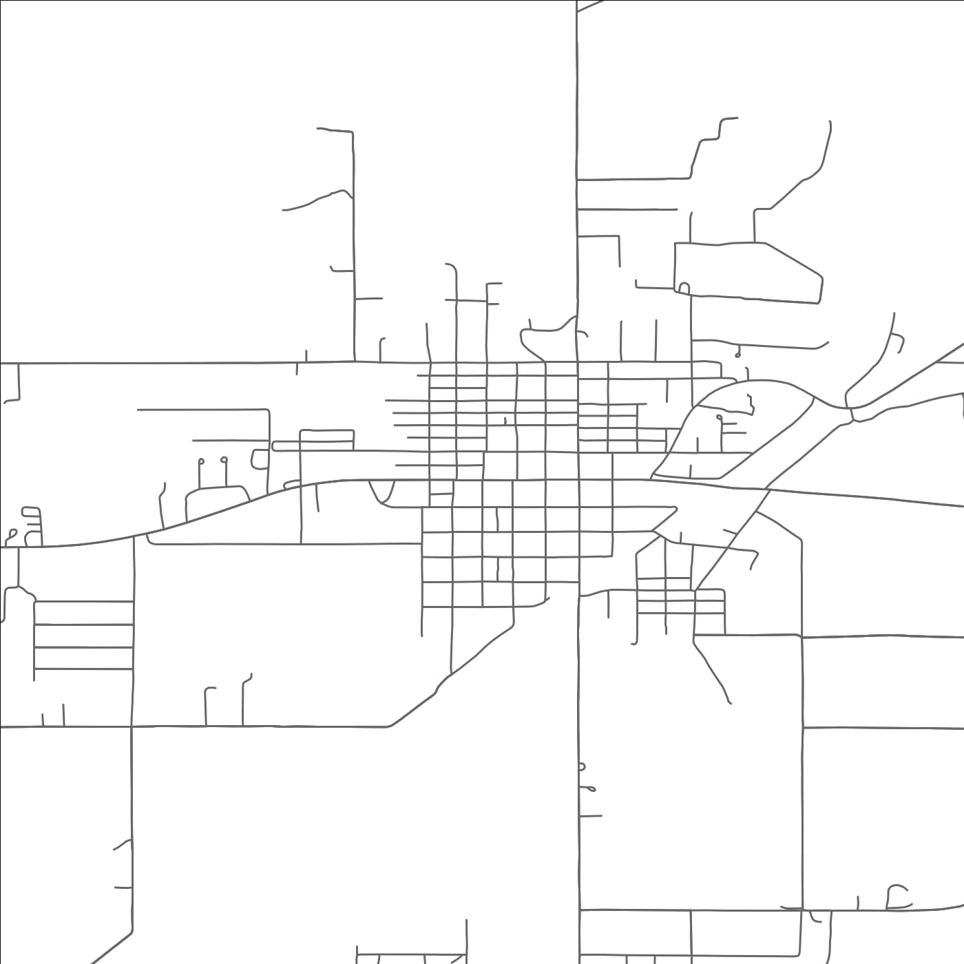 ROAD MAP OF SPIRO, OKLAHOMA BY MAPBAKES