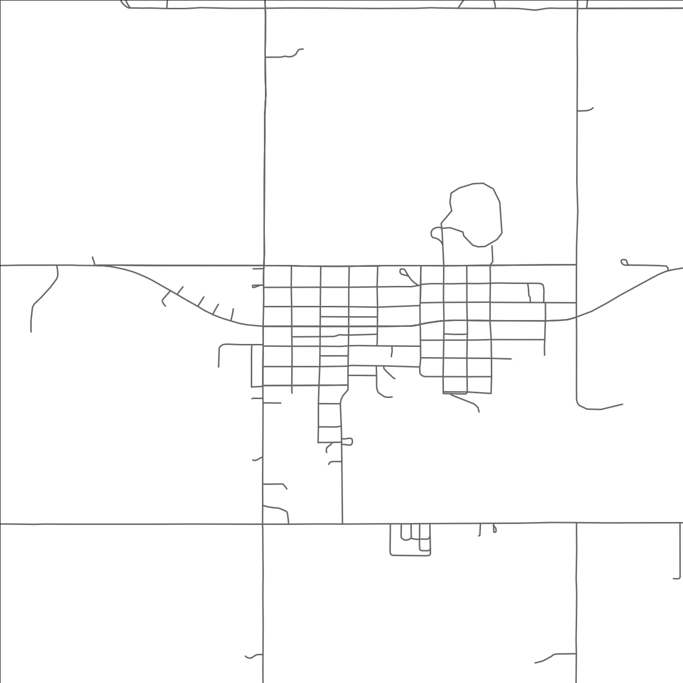 ROAD MAP OF STERLING, OKLAHOMA BY MAPBAKES