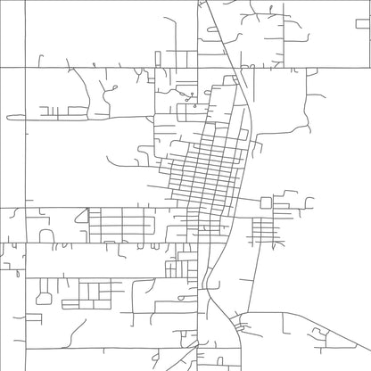 ROAD MAP OF STILWELL, OKLAHOMA BY MAPBAKES