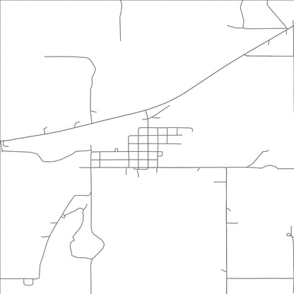 ROAD MAP OF STUART, OKLAHOMA BY MAPBAKES