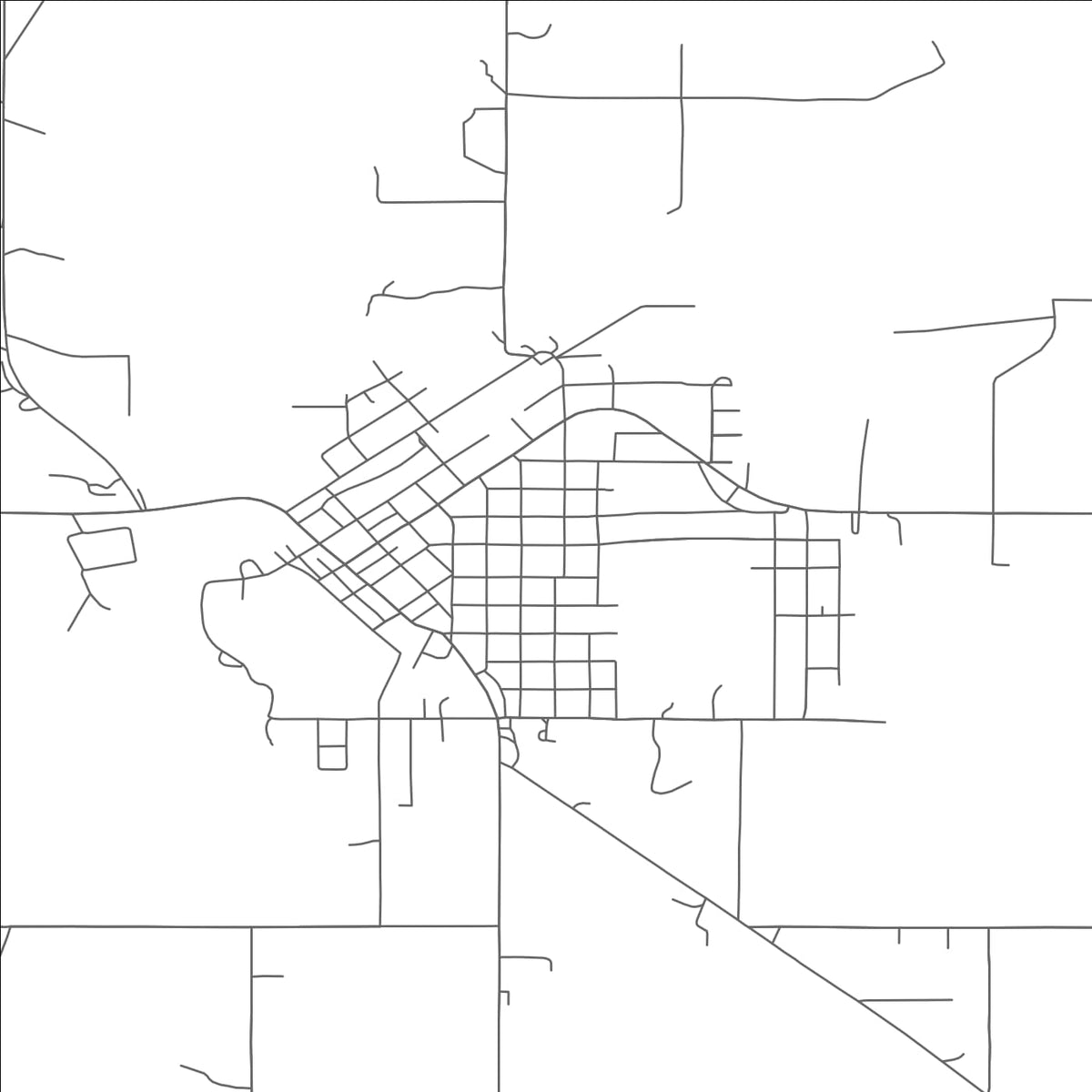 ROAD MAP OF TALIHINA, OKLAHOMA BY MAPBAKES