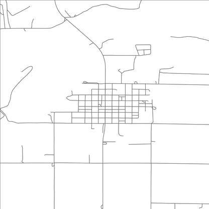 ROAD MAP OF TALOGA, OKLAHOMA BY MAPBAKES