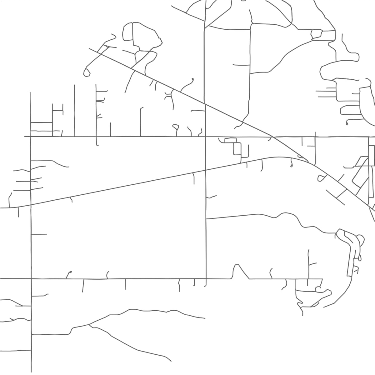 ROAD MAP OF TAYLOR FERRY, OKLAHOMA BY MAPBAKES
