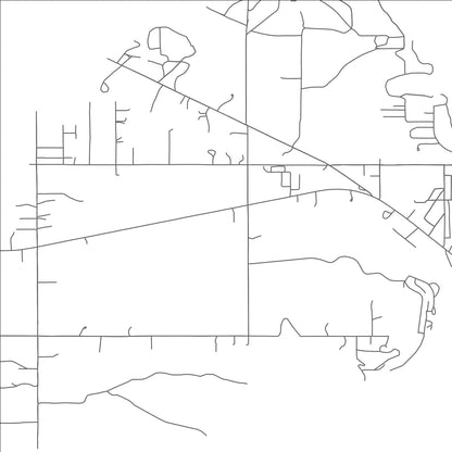 ROAD MAP OF TAYLOR FERRY, OKLAHOMA BY MAPBAKES