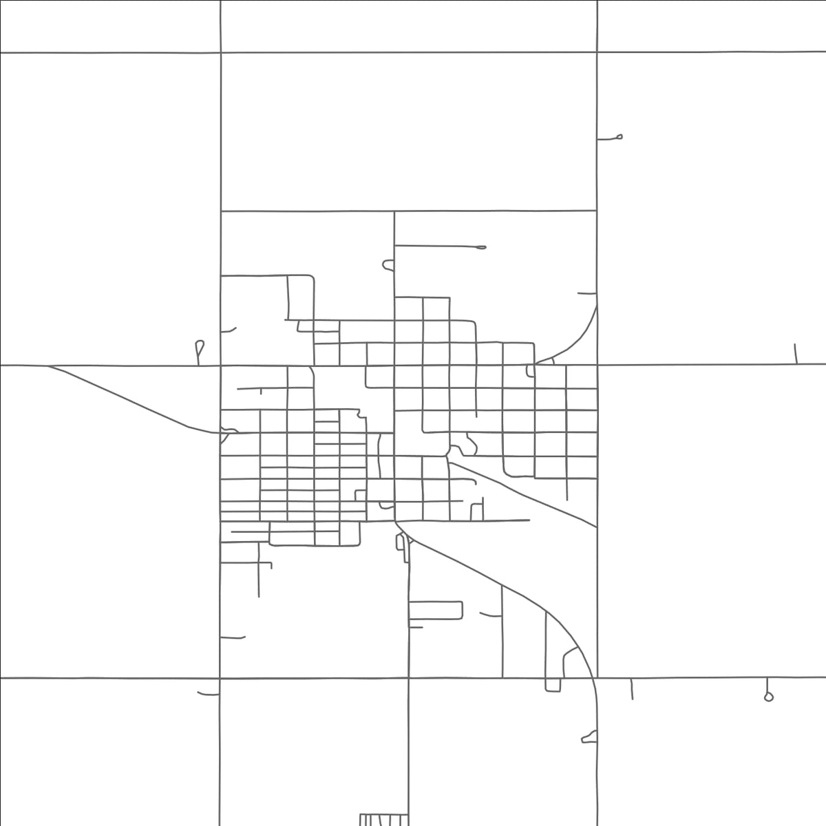 ROAD MAP OF TEMPLE, OKLAHOMA BY MAPBAKES