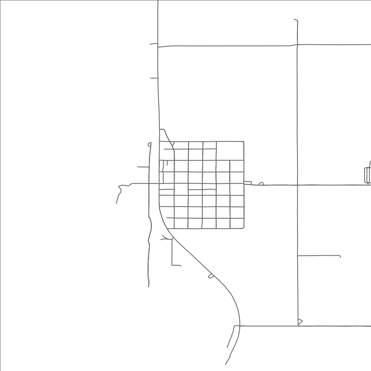 ROAD MAP OF TERRAL, OKLAHOMA BY MAPBAKES