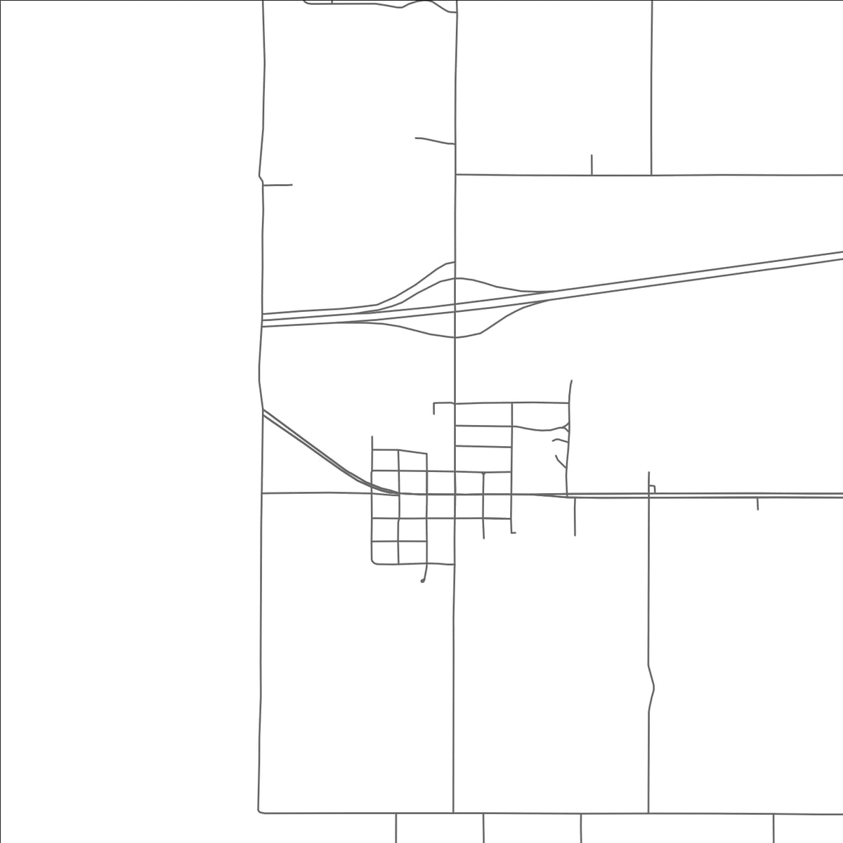 ROAD MAP OF TEXOLA, OKLAHOMA BY MAPBAKES