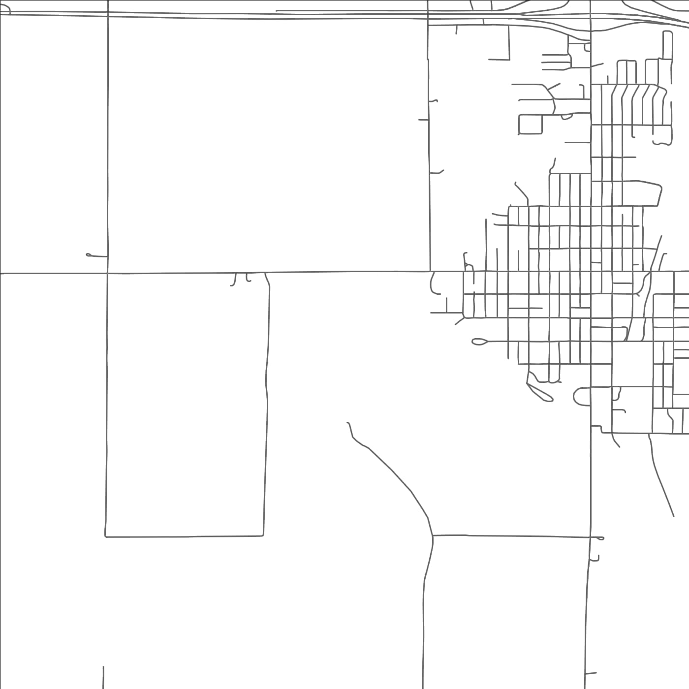 ROAD MAP OF TONKAWA, OKLAHOMA BY MAPBAKES