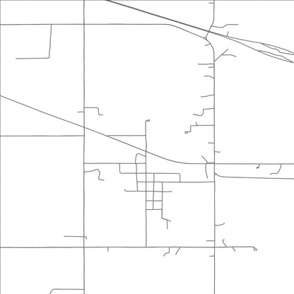 ROAD MAP OF TULLAHASSEE, OKLAHOMA BY MAPBAKES