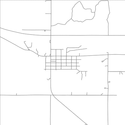 ROAD MAP OF TUPELO, OKLAHOMA BY MAPBAKES