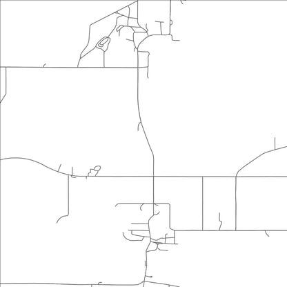 ROAD MAP OF TUSKAHOMA, OKLAHOMA BY MAPBAKES