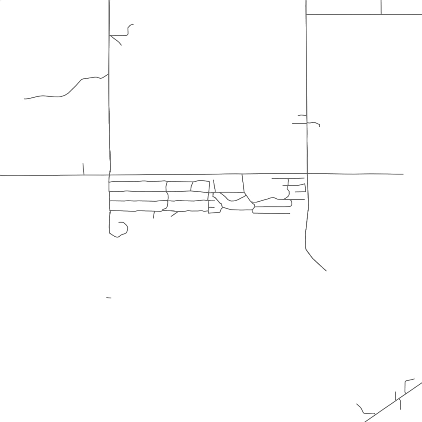 ROAD MAP OF TWIN LAKES, OKLAHOMA BY MAPBAKES