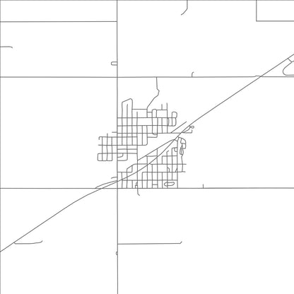 ROAD MAP OF TYRONE, OKLAHOMA BY MAPBAKES