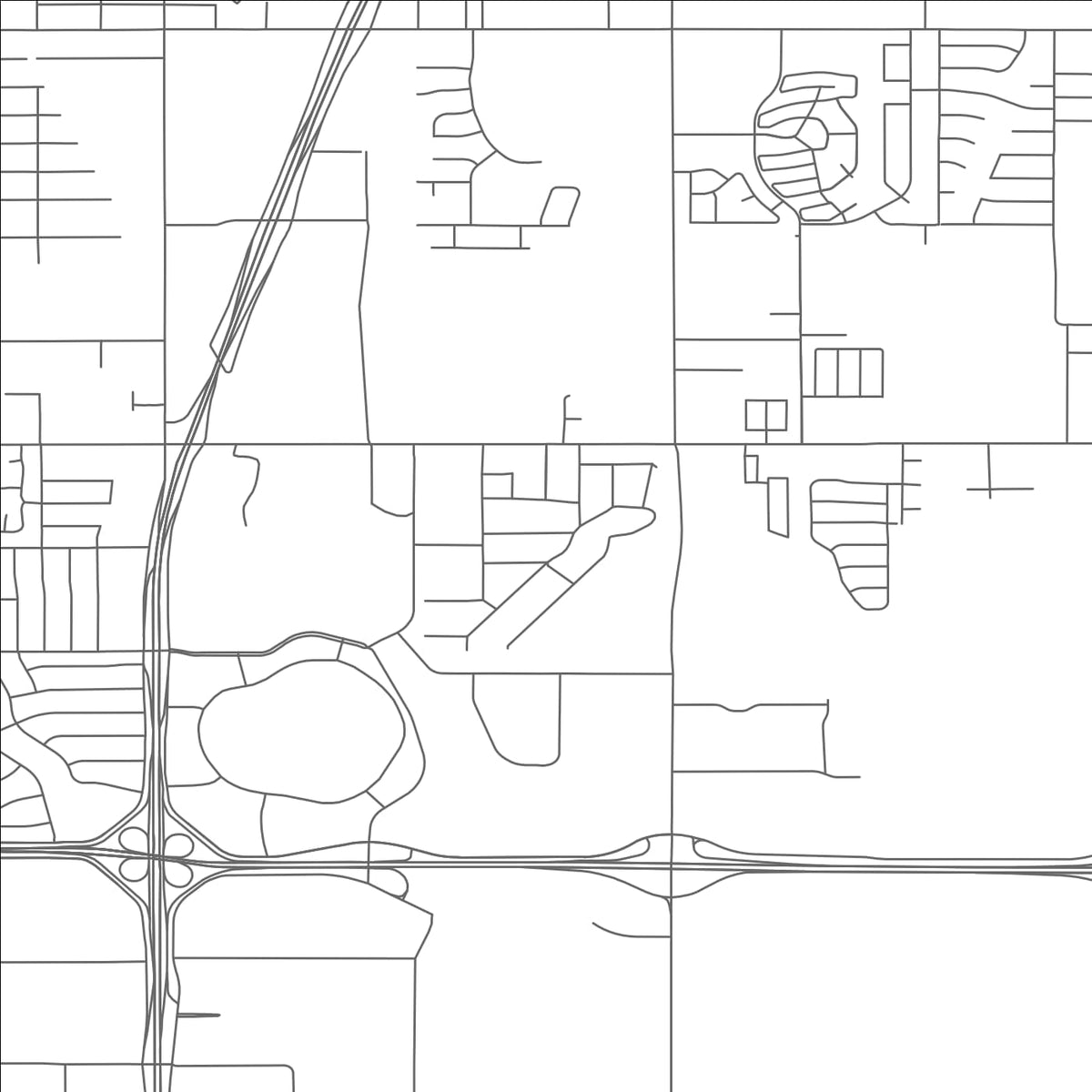 ROAD MAP OF VALLEY BROOK, OKLAHOMA BY MAPBAKES