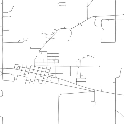 ROAD MAP OF VALLIANT, OKLAHOMA BY MAPBAKES