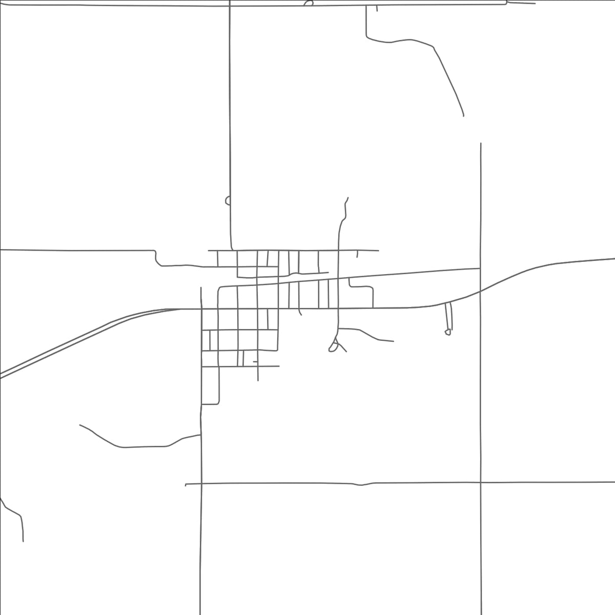 ROAD MAP OF VERDEN, OKLAHOMA BY MAPBAKES