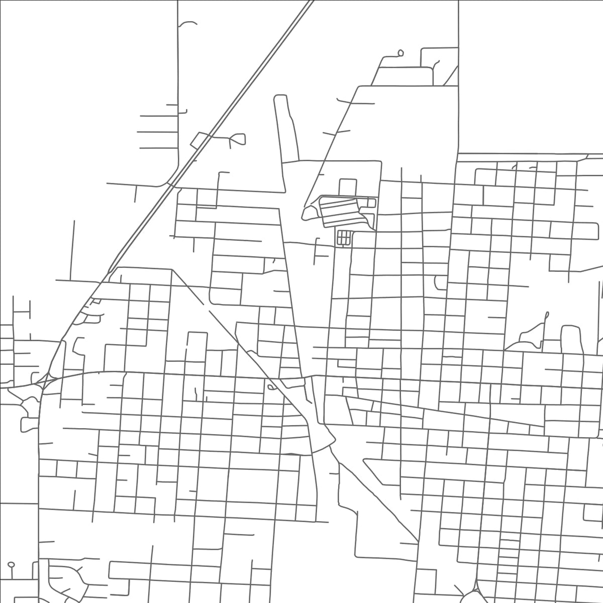 ROAD MAP OF WAGONER, OKLAHOMA BY MAPBAKES
