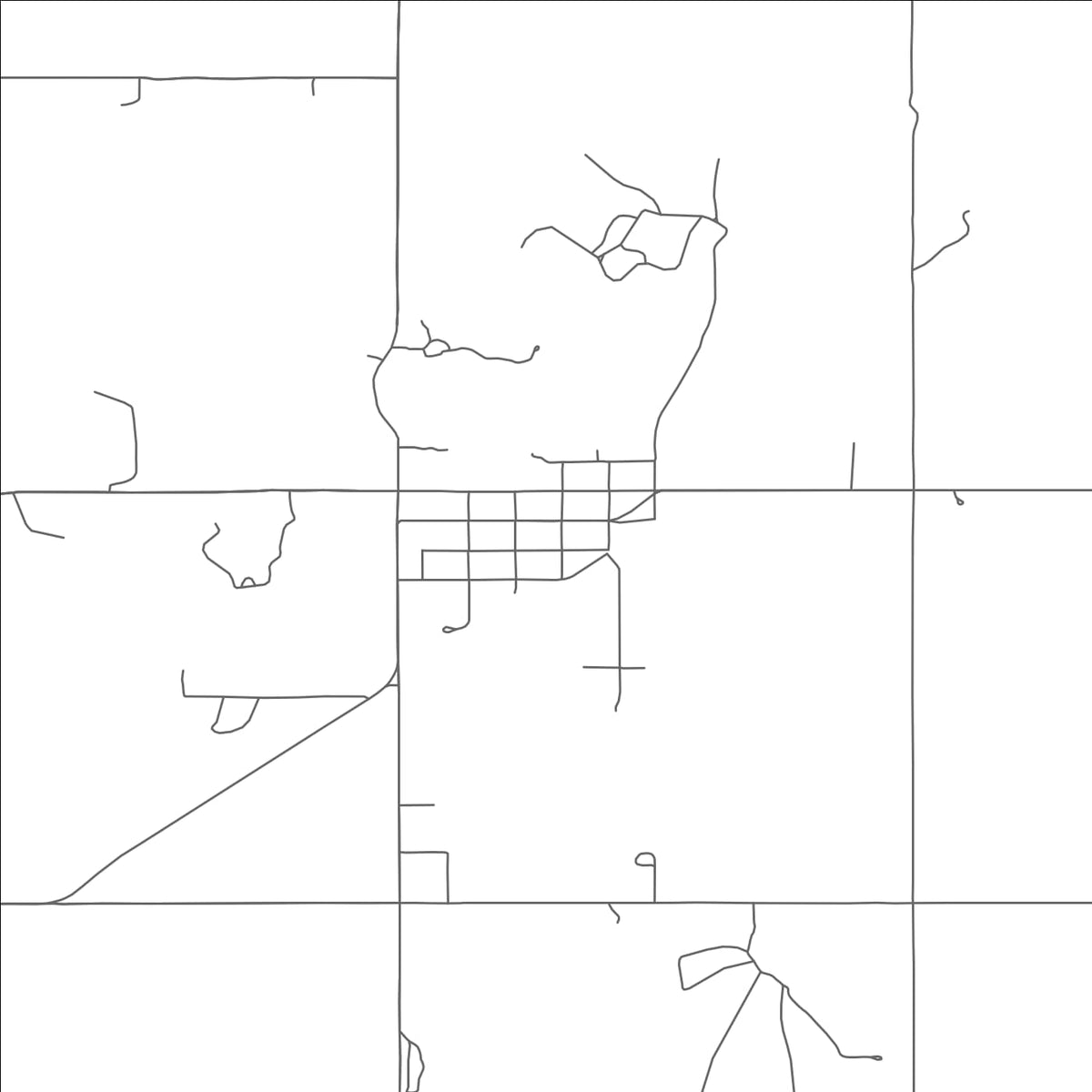 ROAD MAP OF WANN, OKLAHOMA BY MAPBAKES