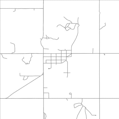 ROAD MAP OF WANN, OKLAHOMA BY MAPBAKES