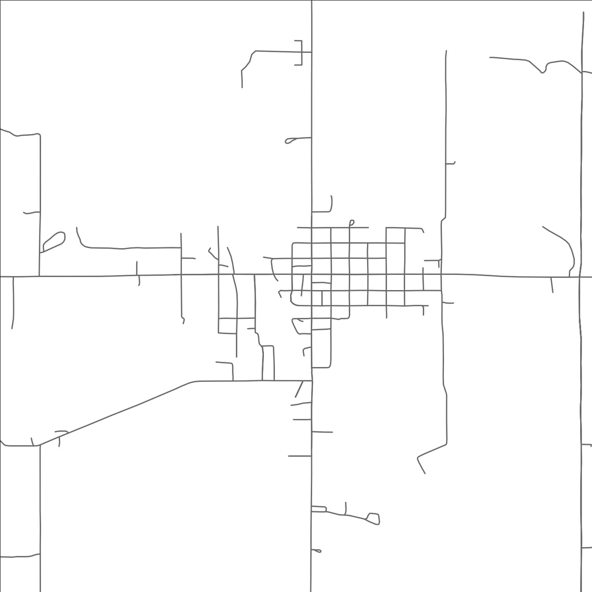 ROAD MAP OF WAPANUCKA, OKLAHOMA BY MAPBAKES