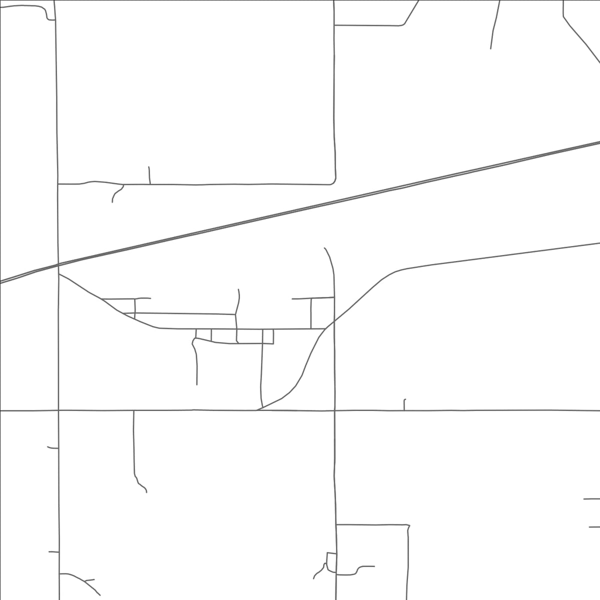 ROAD MAP OF WARWICK, OKLAHOMA BY MAPBAKES