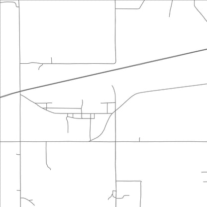 ROAD MAP OF WARWICK, OKLAHOMA BY MAPBAKES