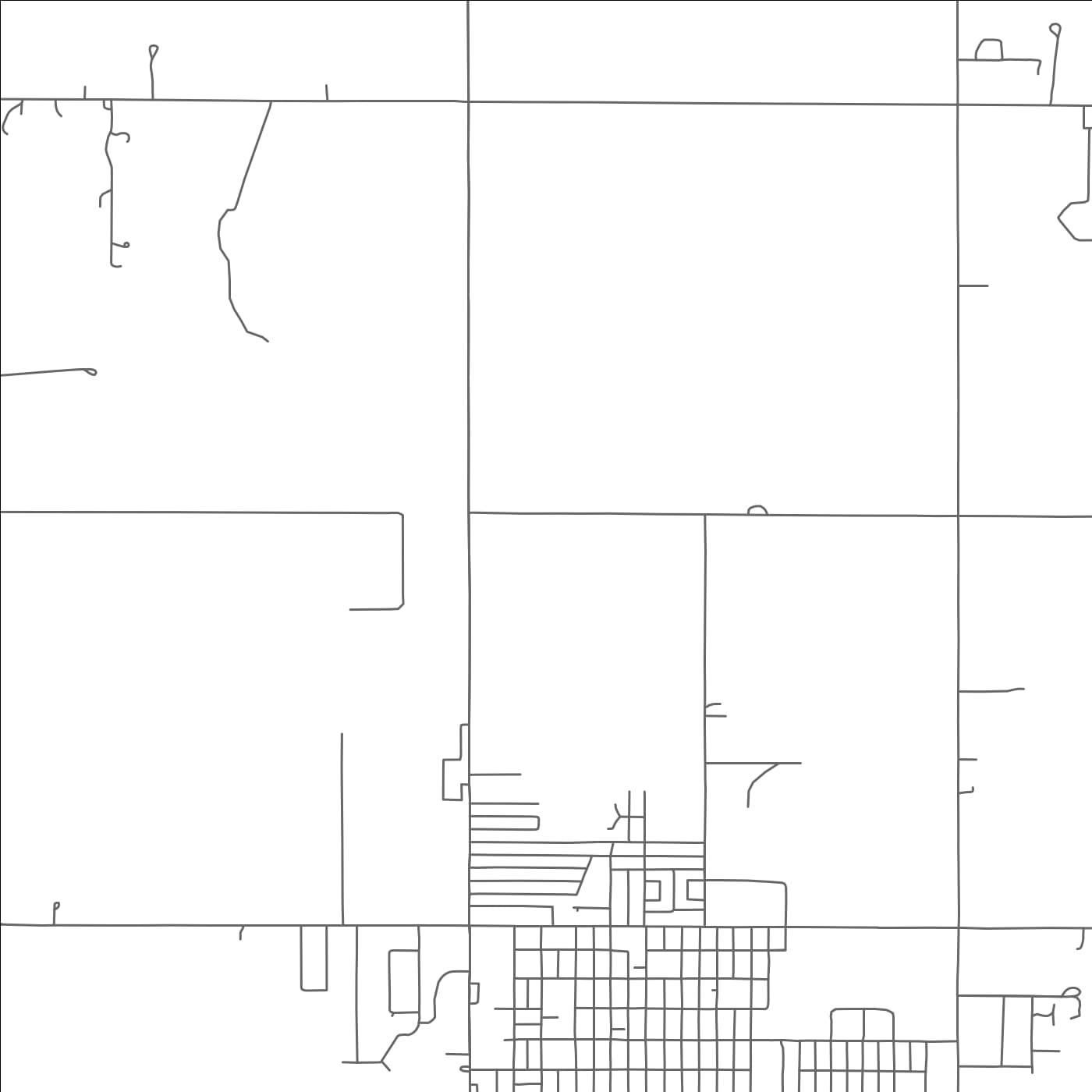 ROAD MAP OF WATONGA, OKLAHOMA BY MAPBAKES