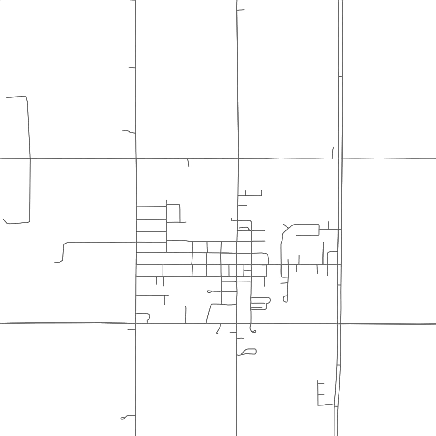 ROAD MAP OF WAUKOMIS, OKLAHOMA BY MAPBAKES