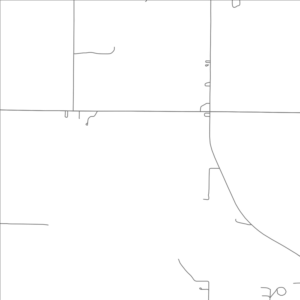 ROAD MAP OF WAURIKA, OKLAHOMA BY MAPBAKES