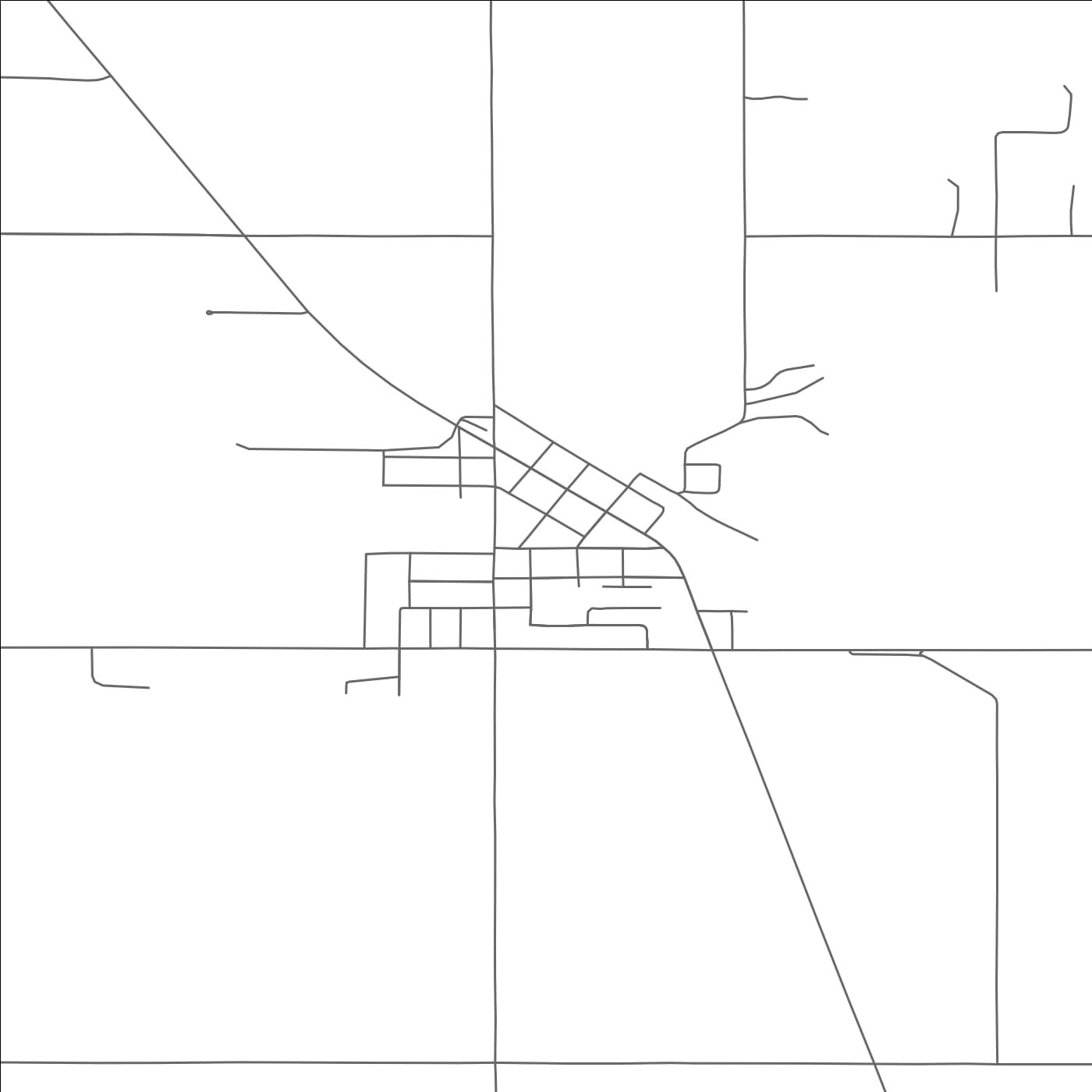 ROAD MAP OF WAYNE, OKLAHOMA BY MAPBAKES