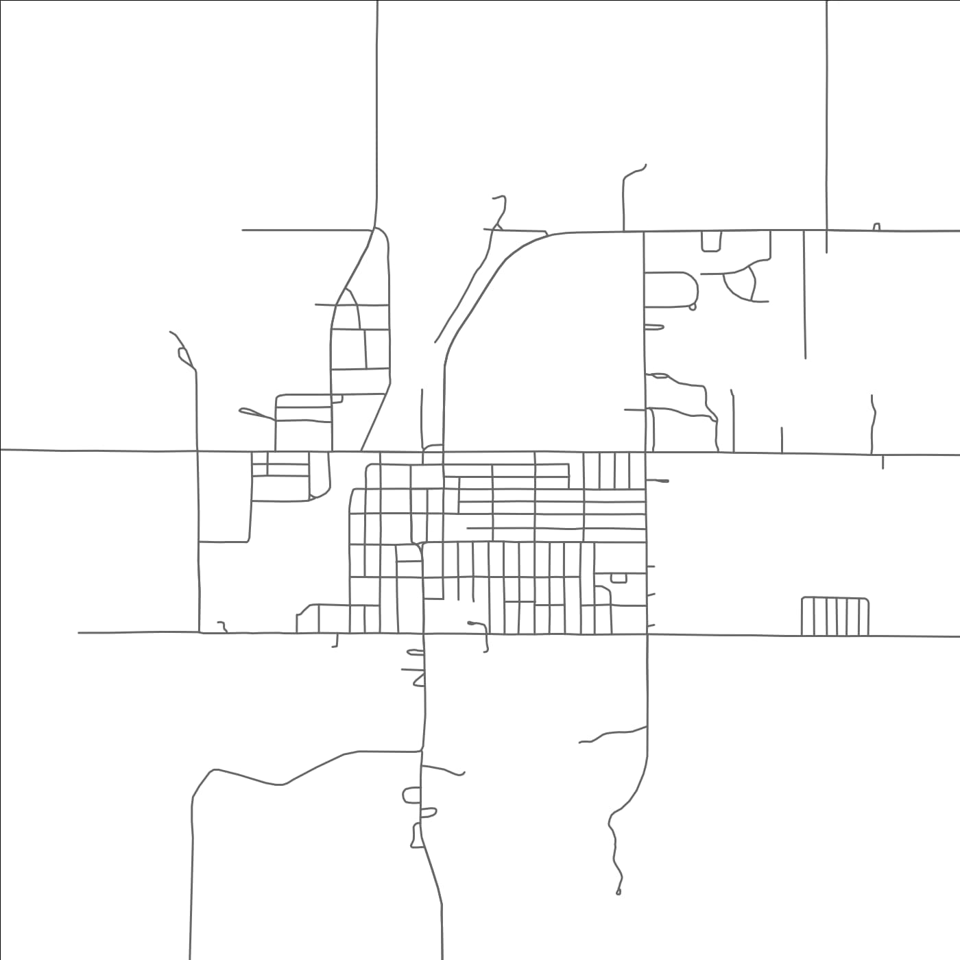 ROAD MAP OF WAYNOKA, OKLAHOMA BY MAPBAKES