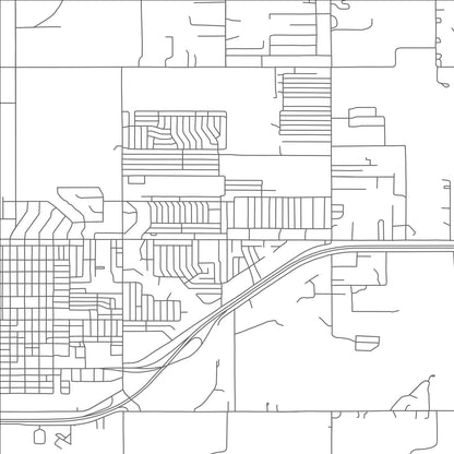 ROAD MAP OF WEATHERFORD, OKLAHOMA BY MAPBAKES