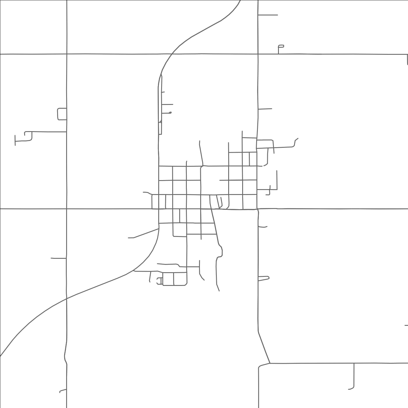 ROAD MAP OF WELCH, OKLAHOMA BY MAPBAKES