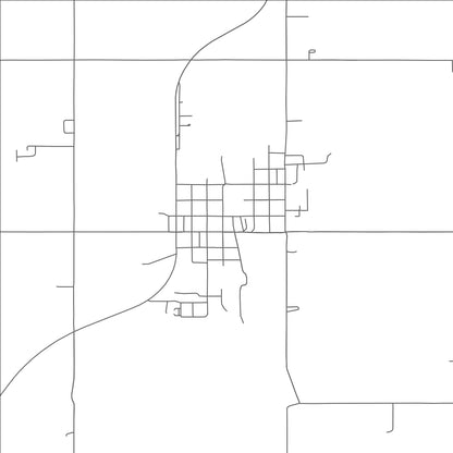 ROAD MAP OF WELCH, OKLAHOMA BY MAPBAKES