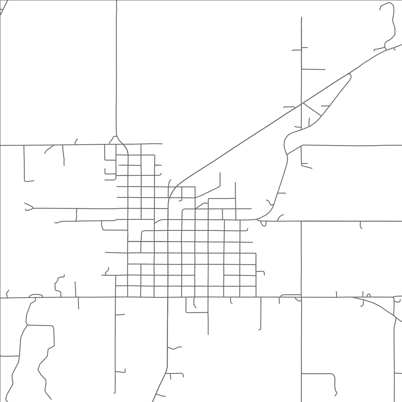 ROAD MAP OF WETUMKA, OKLAHOMA BY MAPBAKES