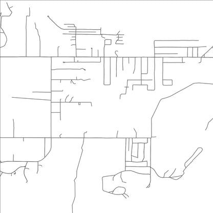 ROAD MAP OF WHITEHORN COVE, OKLAHOMA BY MAPBAKES