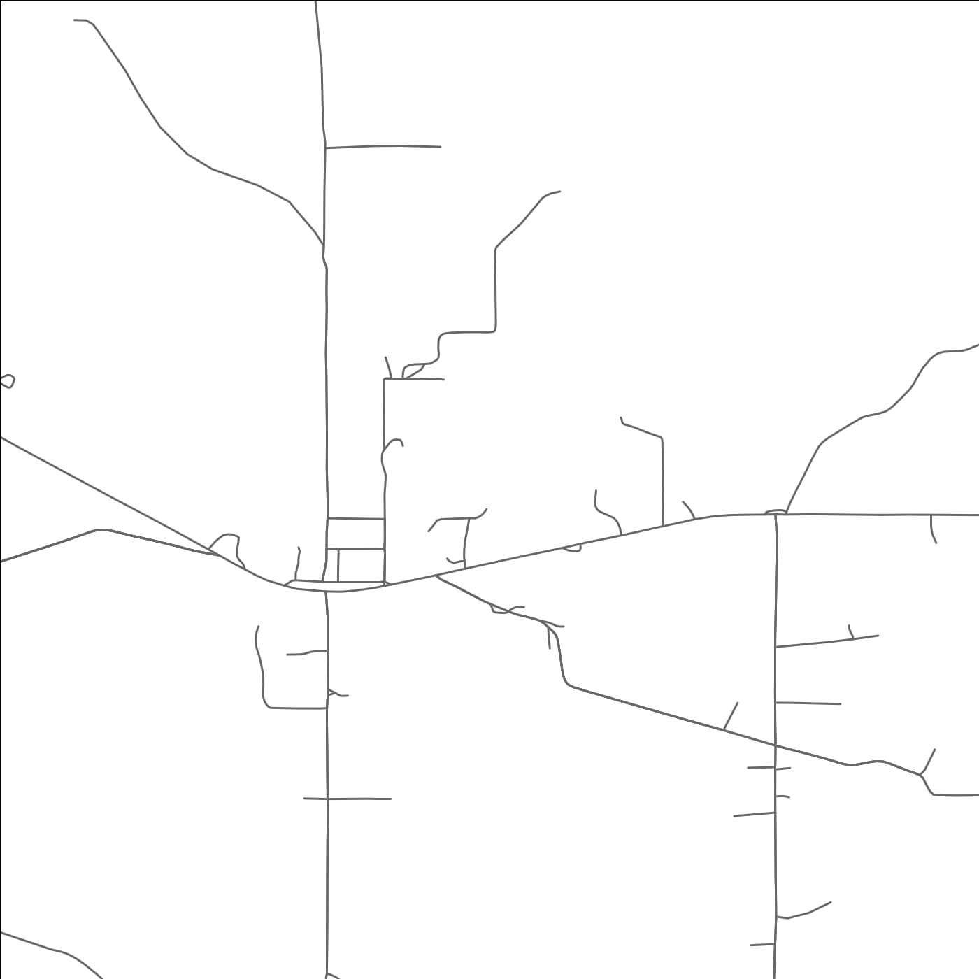 ROAD MAP OF WHITESBORO, OKLAHOMA BY MAPBAKES