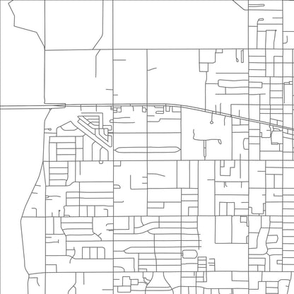 ROAD MAP OF WOODLAWN PARK, OKLAHOMA BY MAPBAKES