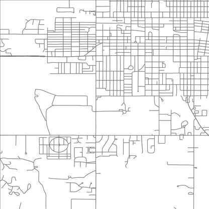 ROAD MAP OF WOODWARD, OKLAHOMA BY MAPBAKES